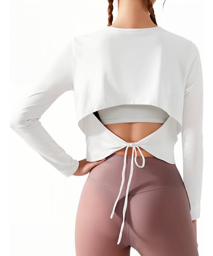 Playera Deportiva Espalda Descubierta Mujer