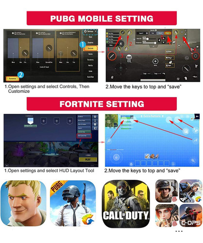 Mobile Game Controller For iPhone & Android, Pubg Mobile ...