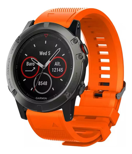 Malla Para Garmin Fenix 8s 7s 6s 5s Instinct 2s 20 Mm Naranja