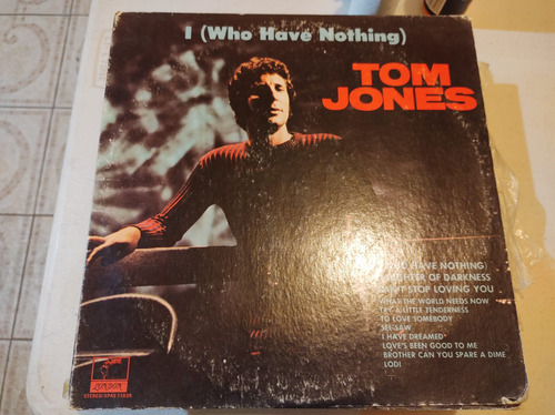 Tom Jones I Who Have Nothing Vinyl,lp,acetato Imp (Usado)