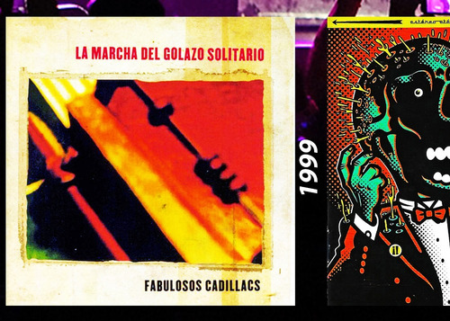 Póster Los Fabulosos Cadillacs Discografía D Estudio 100x100