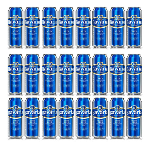 Imagen 1 de 4 de Cerveza Lata Bavaria Premium X500 X24 Unidades