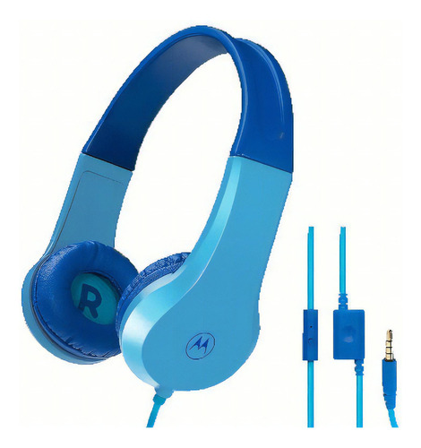 Auriculares Para Niños Motorola Moto Jr200 Celeste Diginet