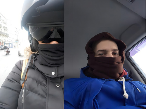 30 Mascara Termica Balaclava Frio Bufanda Moto Gorro Color Multicolor