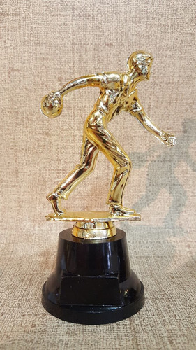 Set X3 Trofeo Plástico Bowling Base Alta - Souvenir