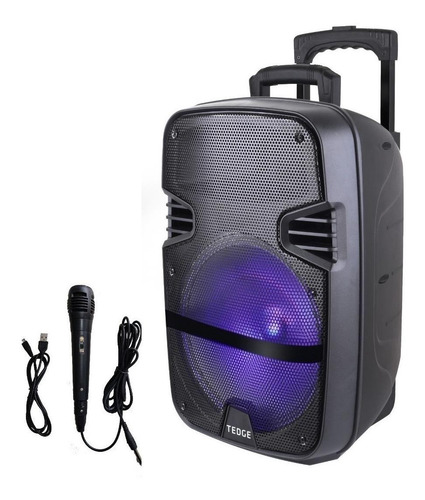 Imagem 6 de 6 de Alto-falante Tedge TK-3612 portátil com bluetooth preto 110V/220V
