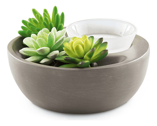 Calentador Para Ceras Aromáticas Little Garden De Scentsy Gris