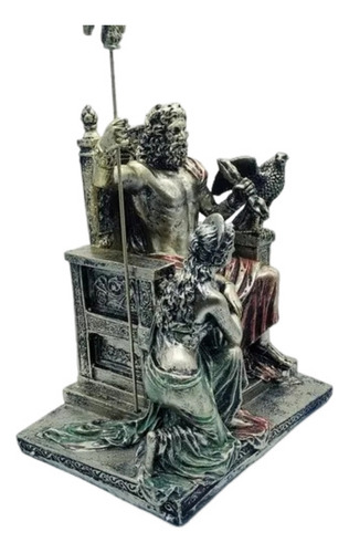 Estatua Deus Grego Mitologia Grega De Zeus E Hera No Trono