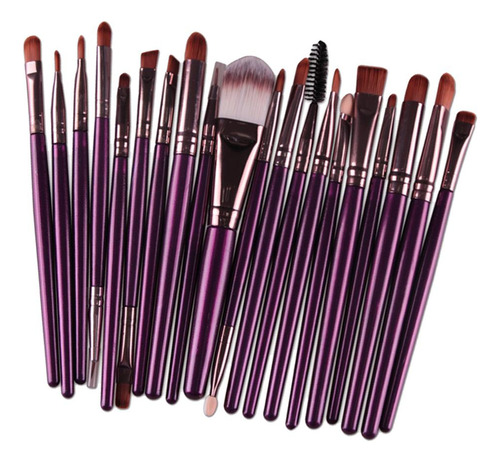 20 Piezas Pinceles De Maquillaje Profesionales Cepillo De