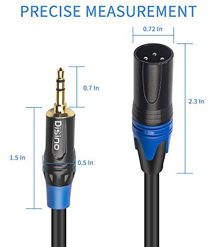 Cable De Audio Xlr A 3.5mm - 10 Ft