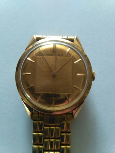 Exepcoional Reloj Movado Caja De Oro 18 K 750 Funcionando