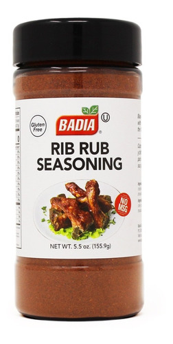 Imagen 1 de 2 de Badia Rib Rub Seasoning 156 G R- Condimento Para Costillitas
