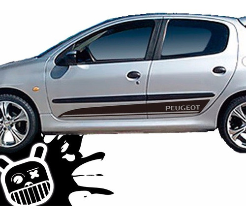 Calco, Ploteo Decorativo Lateral Quake Peugeot 206 !