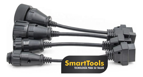 Imagen 6 de 6 de Kit 8 Cables Adaptadores Obd2 Para Camion Delphi / Launch