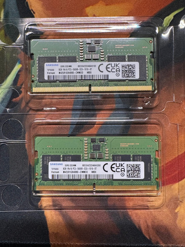Memorias Ram 2x8gb Samsung Ddr5 5600mhz So-dimm (Usado)
