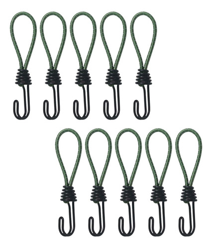 10x Correas De Con Ganchos, Mini Correas De, Ganchos Verde