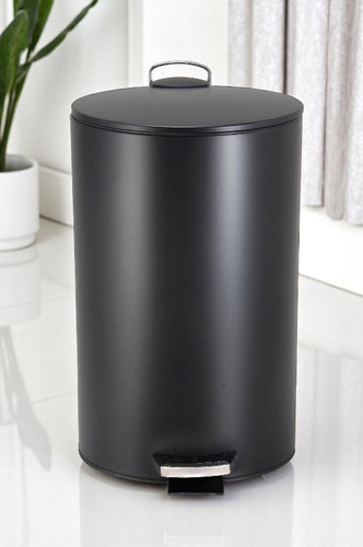 Set Tachos De Basura 3 Lts Y 12 Lts Negro Hogar Actual