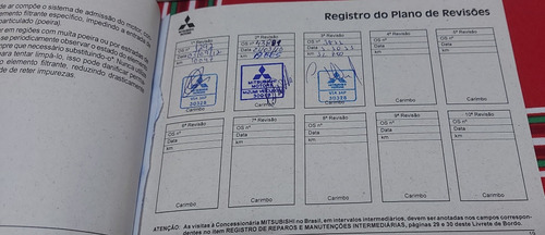 Manual Proprietário Mitsubishi Lancer 2011 (Usado)