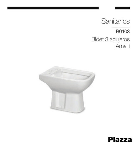 Imagen 2 de 7 de Inodoro Mochila Bidet Tapa Amalfi Piazza Doble Des 3a Cuotas