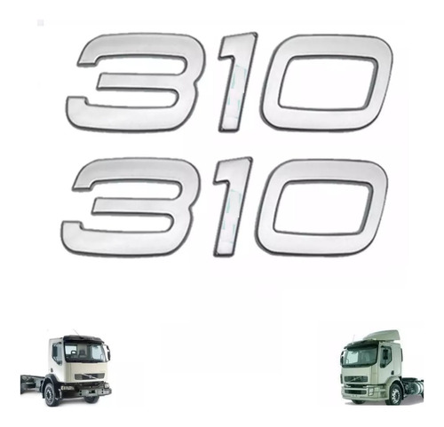 Kit 2 Emblema 310 Cabine Volvo Vm 310 2004 A 2009 20559459