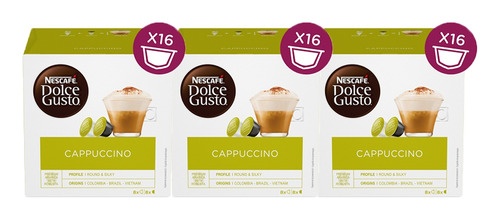 Capsulas Capsula Pack 3 X 2 Dolce Gusto Capucchino Fama