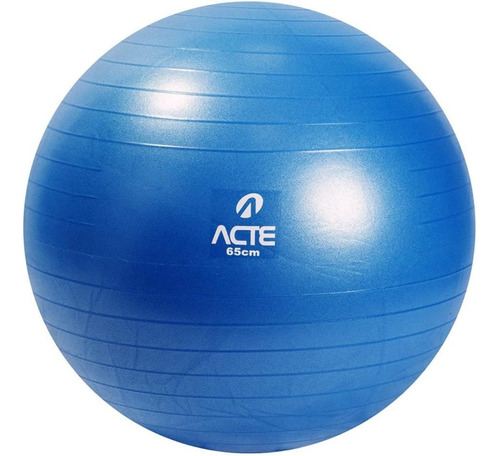 Bola De Ginástica Para Pilotes Com Bomba De Ar - Azul