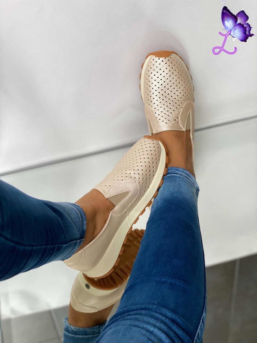 Mocasín Para Dama Calzado Casual Zapato Bajito Dama