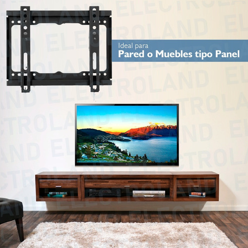 Imagen 5 de 5 de Soporte Electroland 14-42 de pared para TV/Monitor de 14" a 42" negro