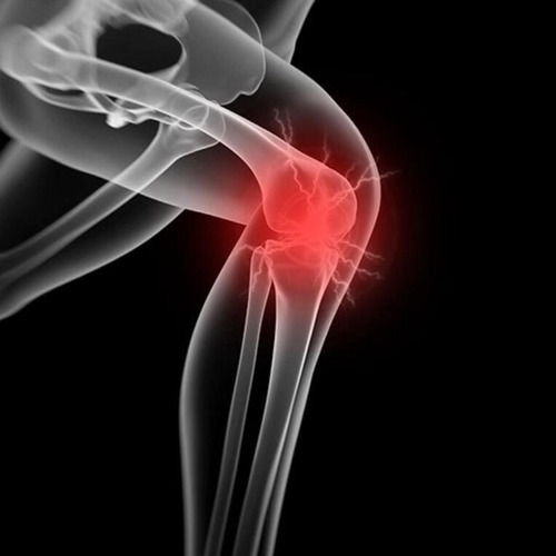 3 Silicona Compresión Pierna Larga Soporte Negro Y Rojo M