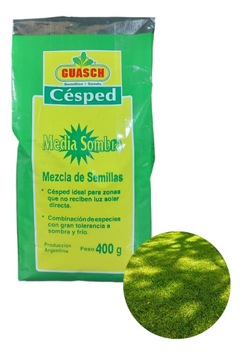 Semillas De Césped Guasch  Media Sombra 400g