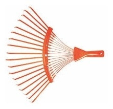 Vassoura De Jardim Metálica Fixa 18 Dentes Cabo 120cm 77836/