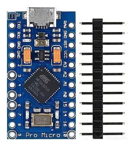 Pro Micro Atmega32u4 16mhz 5v Compatible Con Ide Arduino