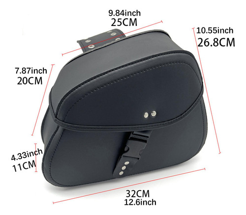 Alforja Genérica Para Motocicleta, 2 Piezas, Bolsa Para