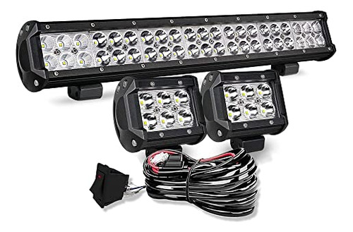 Barra De Luz Led De 20 Pulgadas 126w Spot Flood Combo L...