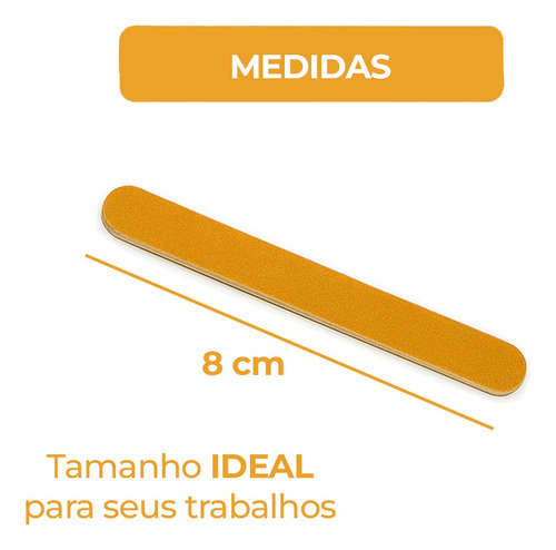 Kit 100 Lixa Unha Mini Manicure Pedicure Descartável Popular