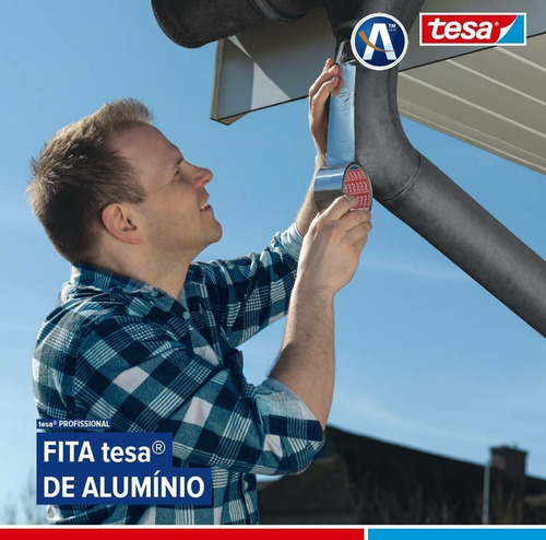 Imagem 3 de 9 de Fita Aluminizada Emenda De Manta Térmica