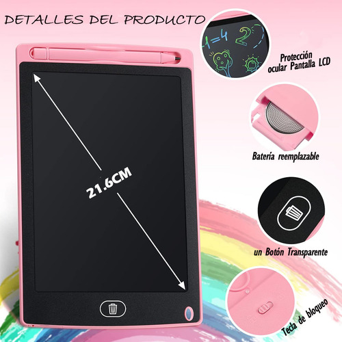 Pizarron Magico Mayoreo Tableta Pizarra Mágica Lcd 8.5''10pz