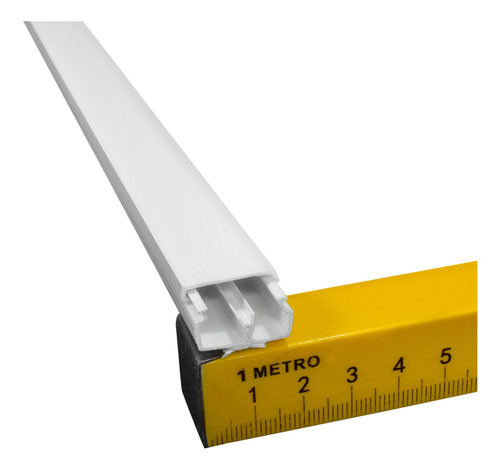 12 Canaletas Pvc C/ Divisória 20x10x2000 Com Fita Dupla Face