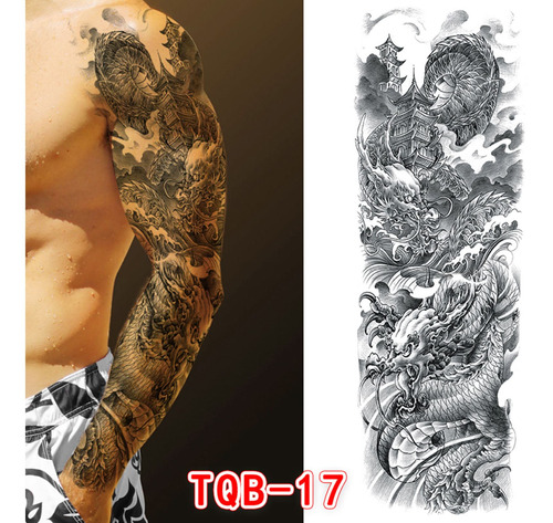 Pegatina Temporal Para Hombre B Men 331b, Tatuaje Falso H