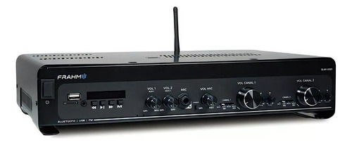 Amplificador Receiver Som Ambiente Frahm Slim 4100 Optical Cor Preto