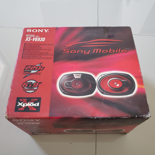 Par De Bocinas Sony Xplod Modelo Xs-v6930, 6x9, 220 W Rojo