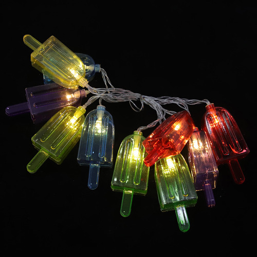 Cadena De Luces Led Con Forma De Helado Que Funciona Con Luc