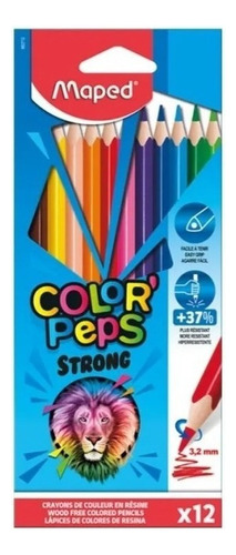Lapices De Colores Maped Color Peps Strong X 12 Unidades 