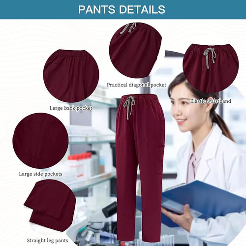 Evelive Pijama Quirúrgica Scrub Jogger Uniforme Antifluid
