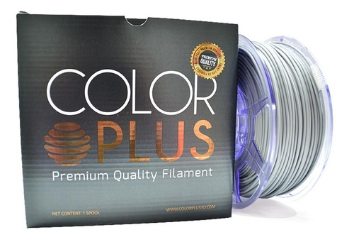 Imagen 2 de 4 de Filamento Pla 1.75 Silver Colorplus