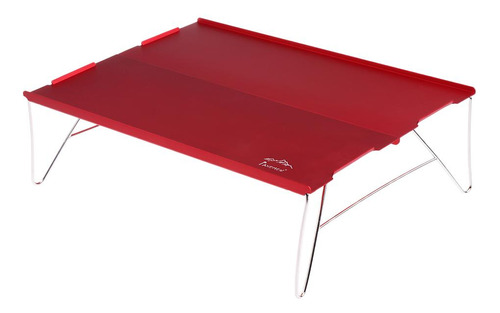 Mesa De Camping Plegable Rojo