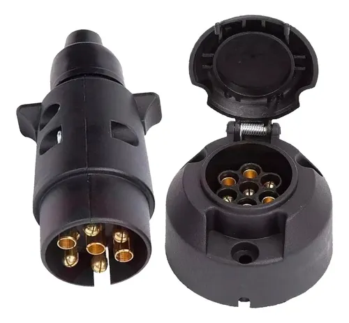 comprar Jgo Conector Ficha Trailer Acoplado 7 Contactos 12v