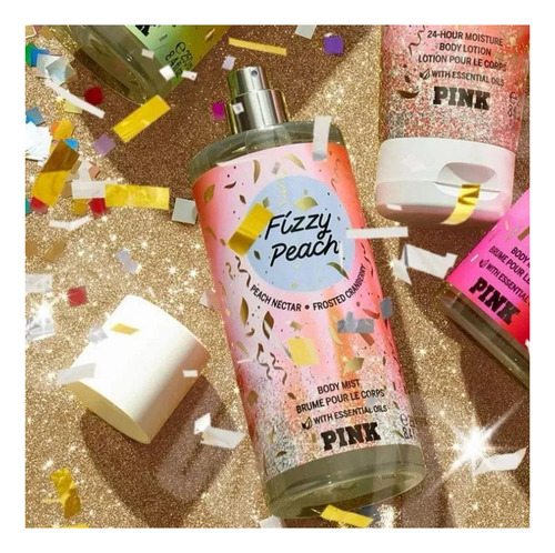 Body Mist Fizzy Peach Pink Victorias Secret - 250 Ml