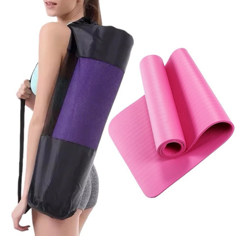 Set Kit X2 Colchonetas Yoga Mat Fitness Antideslizante 10 Mm