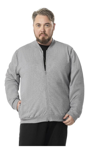 Jaqueta Masculina Plus Size Moletom Diametro Rovitex Db00066